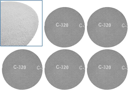 GEKO Schuurgaas 225mm P320 - Efficiënte Stofafzuiging - Set van 5