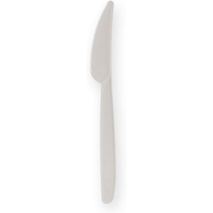 Mes IEZZY herbruikbaar PP 185mm 50 stuks wit