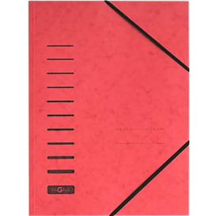 PAGNA elastomap, A4, elastieksluiting, 25 stuks, rood