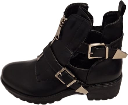 LUCKYSHOES-FANCY SHOE-FRONTRITS-2 RIEMPJES MET GESP-HAK3 CM-37