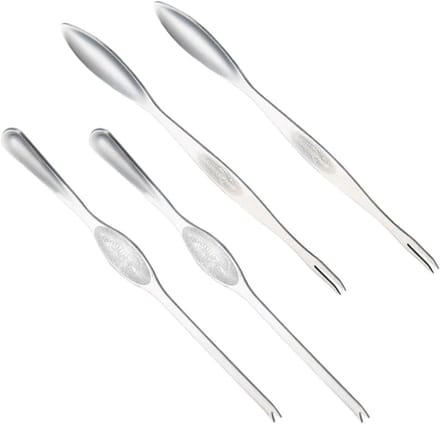 Lobster Fork Set - Luxe Zeevruchten Bestekset met 4 Stalen Vorken voor Krab en Kreeft Plukken