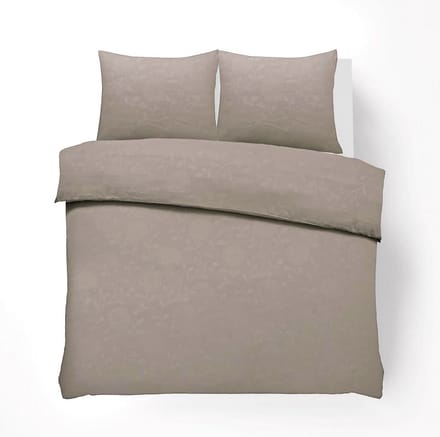 Husch Dekbedovertrek - Embossed Flower - 200x200/220 - Beige