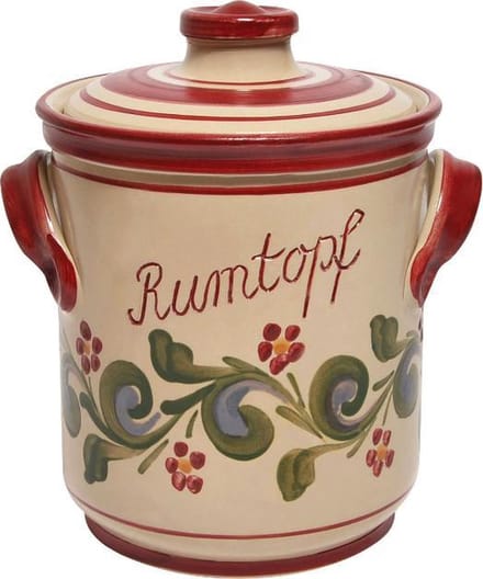 Rumtopf met Rood-Groen motief 5 liter