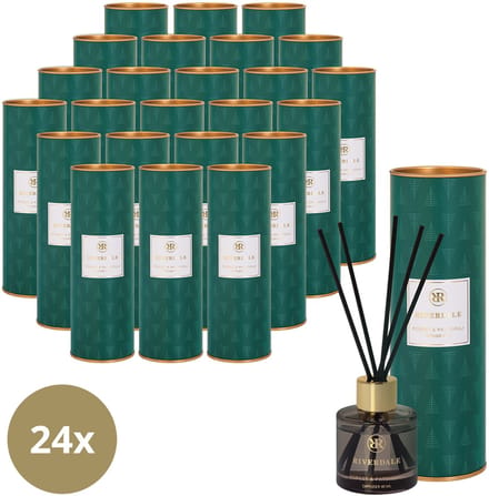 Riverdale - Geurstokjes - Forest & Patchouli - 24 x 40 ml - Multicolour- Subtiele geurverspreiding