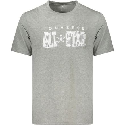 Converse Grijze Katoenen T-Shirt voor Mannen