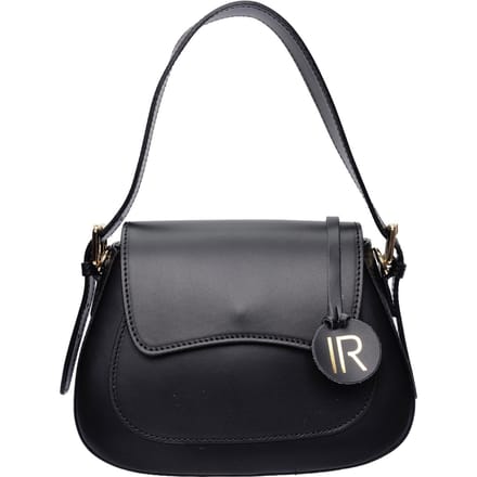 Isabella Rhea Zwart Rundleer Tas