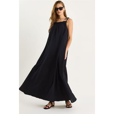 Maxi-jurk met Ruffles Detail