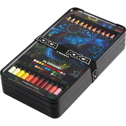 POSCA Kleurpotloden - Uni Mitsubishi Pencil - 36 stuks - Meerdere kleuren
