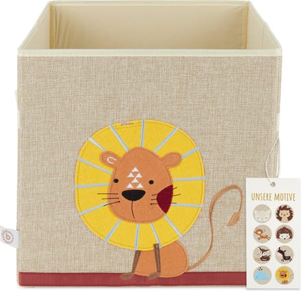 Bieco Lion Nature 32cm Stoffen Opbergdoos 04010457