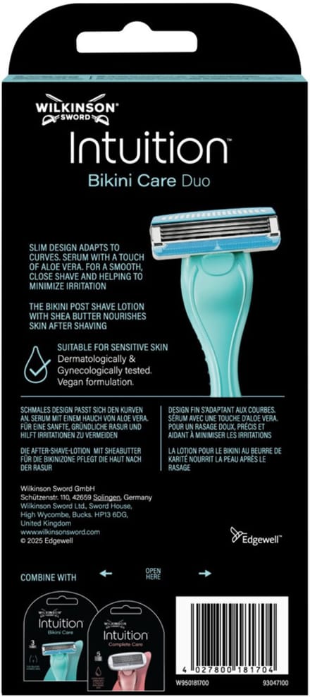 Wilkinson Intuition Bikini Care Duo Kit -