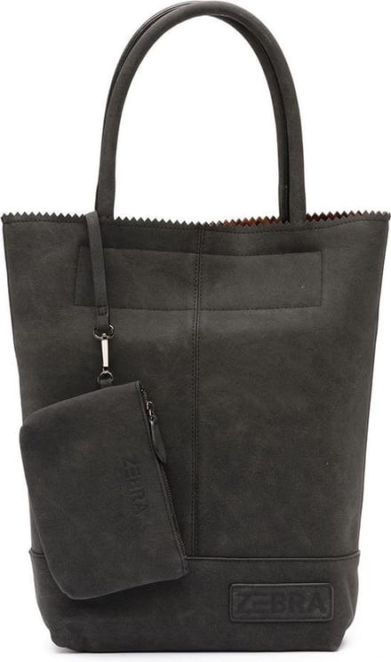 Zebra Kartel Shopper - Zwart
