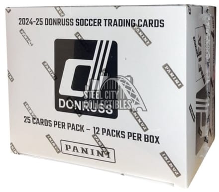 2024-25 Panini Donruss Soccer 12-Fat Pack Box 300 kaarten