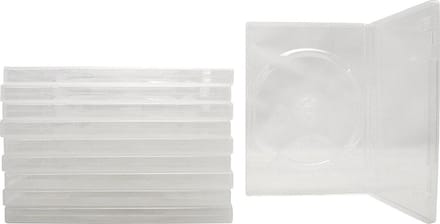 25 x Clear DVD Jewel Case with Foil - Network Trading