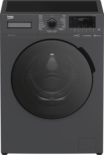 Beko WTV8740A1 - SteamCure™ - Wasmachine - Antraciet