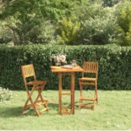 vidaXL - Bistrotafel - 75x75x110 - cm - massief - acaciahout
