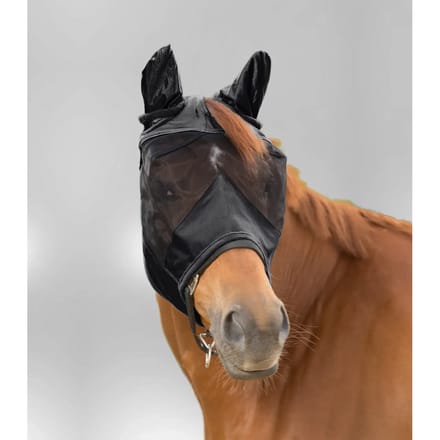 Vliegenmasker met orenbescherming voor pony Waldhausen Premium