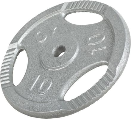 Gorilla Sports Gewicht - Halterschijf - Gripper Gietijzer - 30 mm - 10 kg
