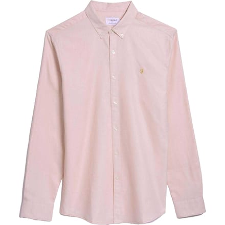 Farah Heren Brewer Slim Shirt (Roze)