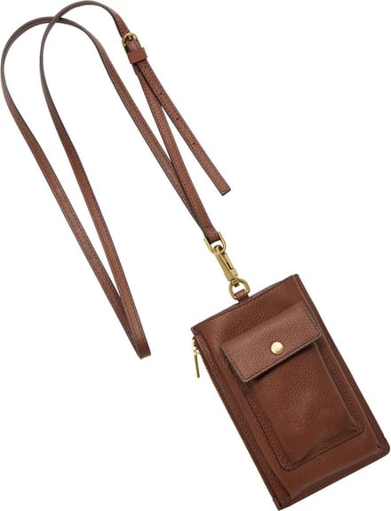 FOSSIL Telefoontasje Schoudertas Rio Phone Crossbody Brown Bruine