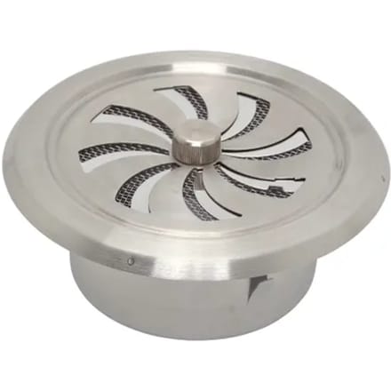 Sencys Schuifrooster Rond Ø100 Rvs