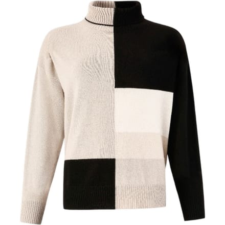 vrouw t-shirts d.exterior - f--kleur blok over dolc - zwart