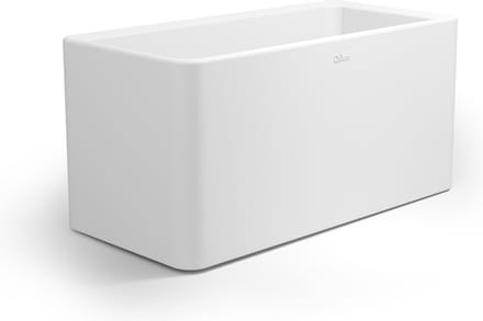 Otium bloembak dubbelwandig Quadris 40 Long wit