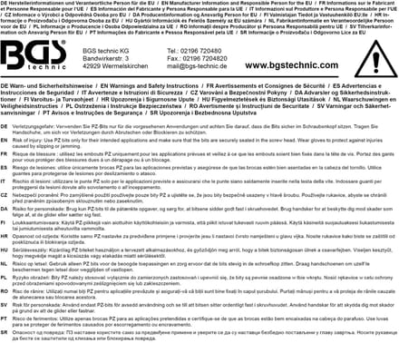 BGS Schroefbit kruiskop PZ2