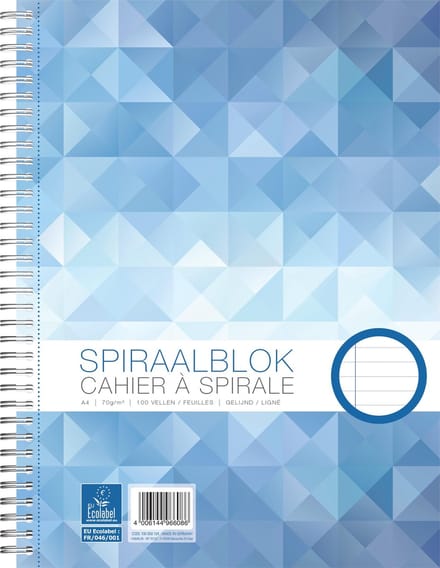 Work spiraalblok A4 - lijn - 70 grams - 100 vel - 5 stuks