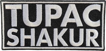 Tupac - Text Logo Patch - Zwart