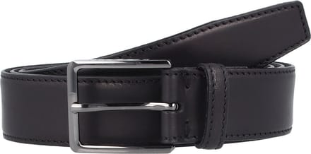 bugatti Leren Riem Men´s Cow Leather Belt 3.5 W105 Black Zwart