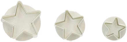 Wilton Plunger Uitsteker Ster set/3