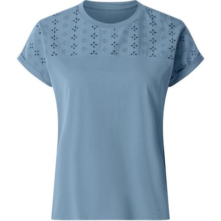 ESMARA Dames T-shirt met kant (Blauw, S (36/38))
