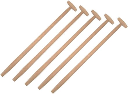 Houten Spadesteel met T-greep voor Tuinvork en Schep, 90 cm