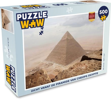 Puzzel Zicht vanaf de Piramide van Cheops Egypte - Legpuzzel - Puzzel 500 stukjes