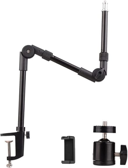 Projector Beugel - Projectorstandaard Houder - Thuisbioscoop Setup - 360 Balhoofd - 62cm Lang - Zwart