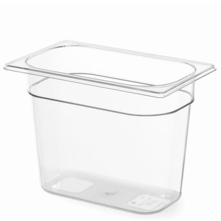 HENDI Gastronorm container – polycarbonaat – 2,8L – temperatuurbestendig – transparant