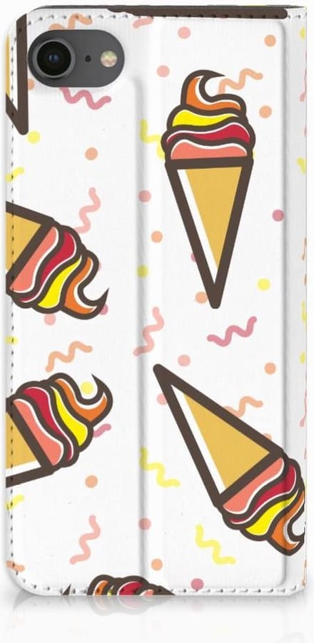Book Case voor iPhone 7 | 8 | SE (2020) | SE (2022) Flip Style Cover Icecream