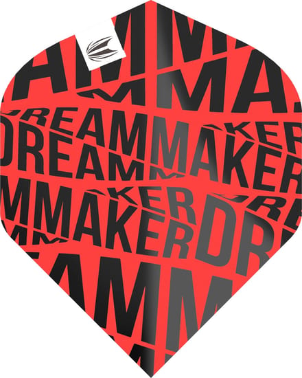 Target Dimitri van den Bergh Brass Pro Ultra NO2 Red - Dart Flights