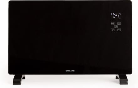 CREATE WARM CRYSTAL 2000W Wifi - glazen stralingsconvector - radiator - 2 vermogens -  thermostaat 24 - LED - aanraakscherm