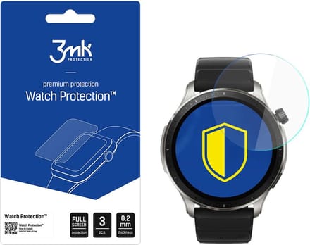 Amazfit GTR 4 46mm - 3mk Watch Protection v. FlexibleGlass Lite