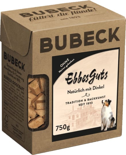 Bubeck steenoven gebakken hondenkoekjes met honing - Ebbes guts750 gr.