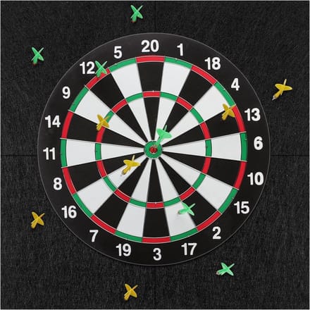 Zelfklevende Vilt Wandbescherming voor Dartbord met Rand, Set van 4