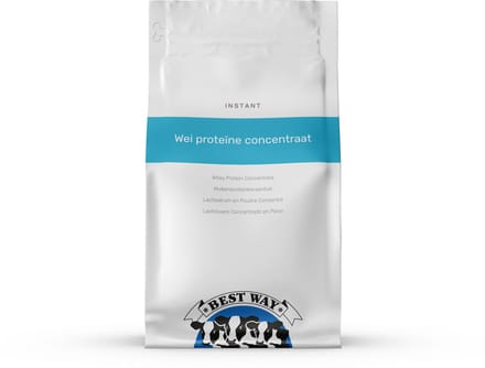 BEST WAY Whey Protein Concentrate 80% - Proteine poeder - Puur ingrediënt 1 KG- Puur ingrediënt