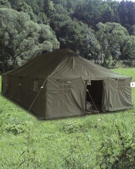 Miltec Legertent - Polyester - 10 x 4,8 m - Stalen Frame