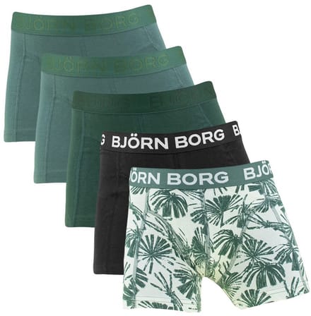 Björn Borg jongens cotton stretch 5P boxers basic print multi II