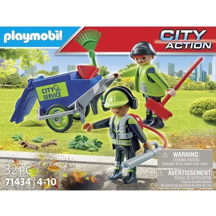 PLAYMOBIL City Action Figurenset schoonmaakteam - 71434