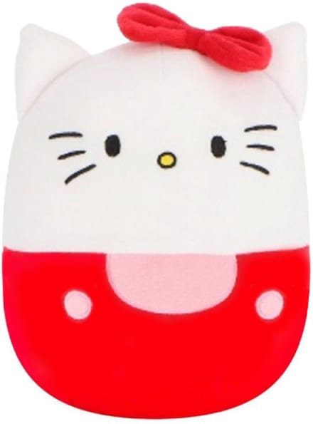 Hello Kitty (Rood) Squishy Kawaii Pluche Knuffel 25 cm