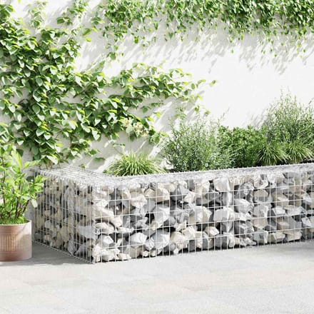 vidaXL - Gabion - mand - 100x50x50 - cm - gegalvaniseerd - staal