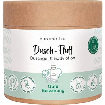 puremetics 3in1 doucheverzorging Dusch-Fluff Beterschap Body scrub Unisex 200 g