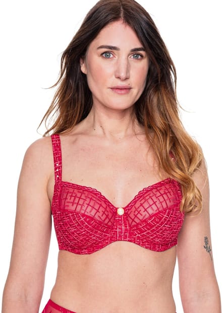 Louisa Bracq Tweegy Volle Cup BH Rouge A Levres Rood 75 E
